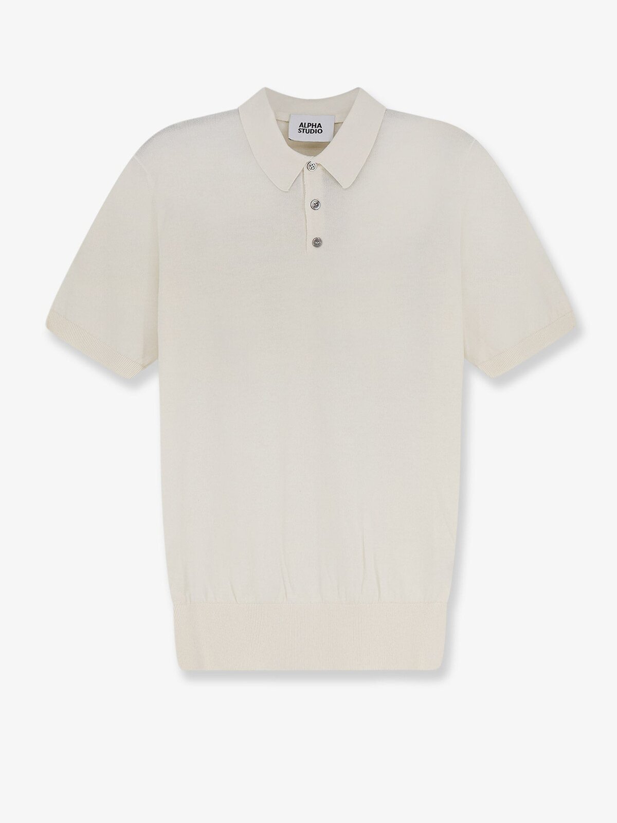 ALPHA-STUDIO Cotton And Silk Blend Polo Shirt