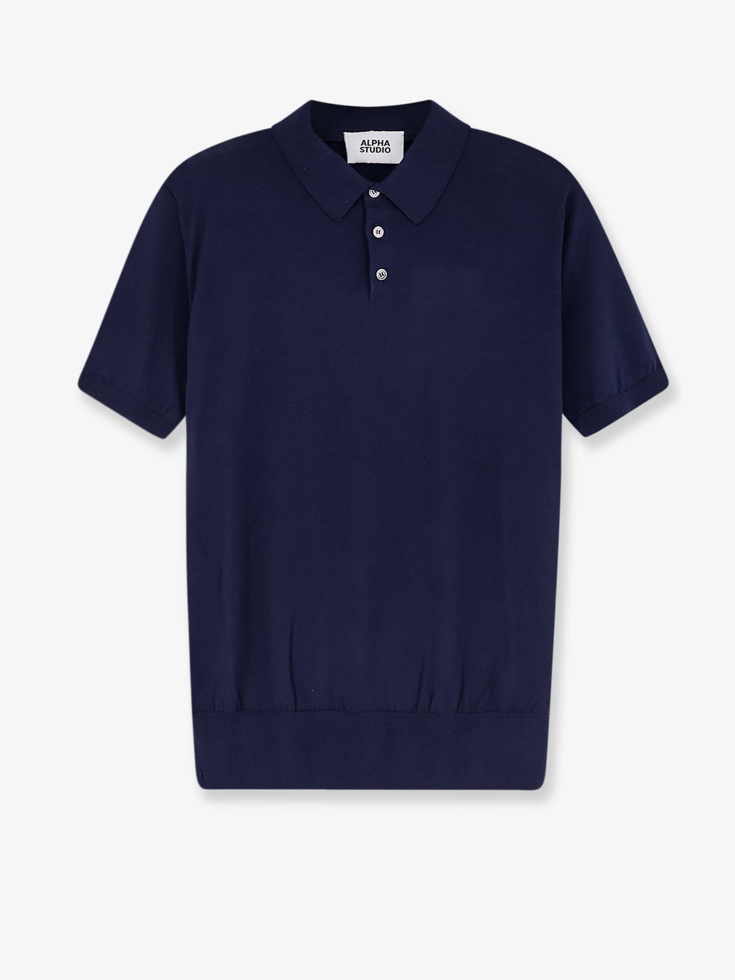 ALPHA-STUDIO Cotton And Silk Blend Polo Shirt