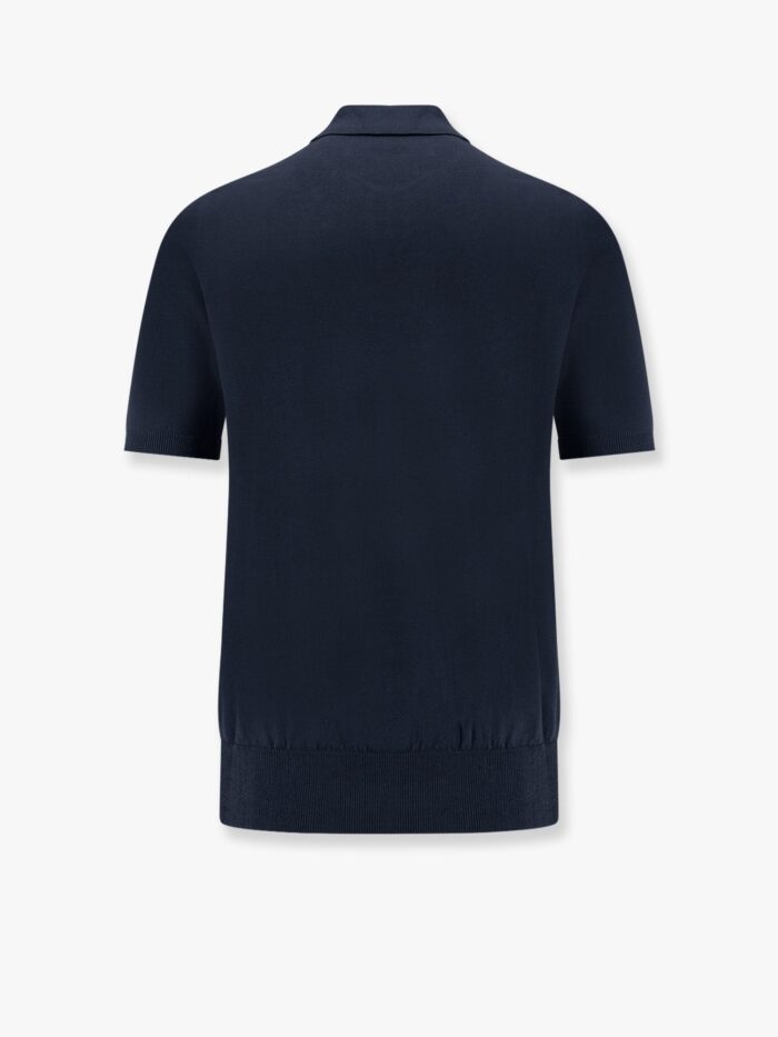 ALPHA-STUDIO Cotton Crepe Polo Shirt