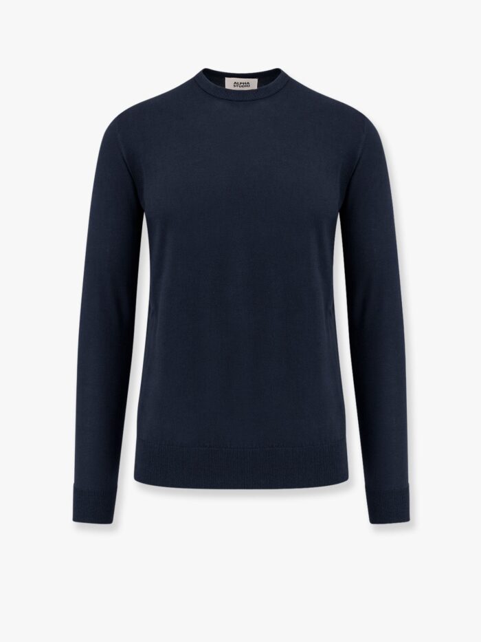 ALPHA-STUDIO Cotton Crepe Sweater