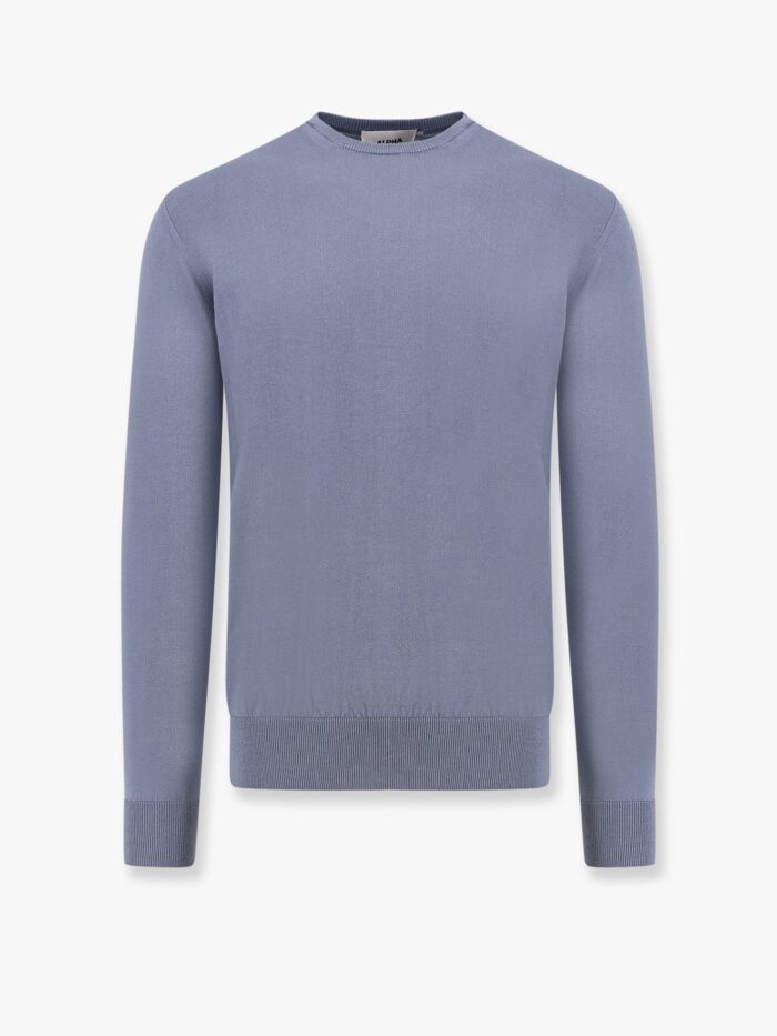 ALPHA-STUDIO Cotton Crepe Sweater