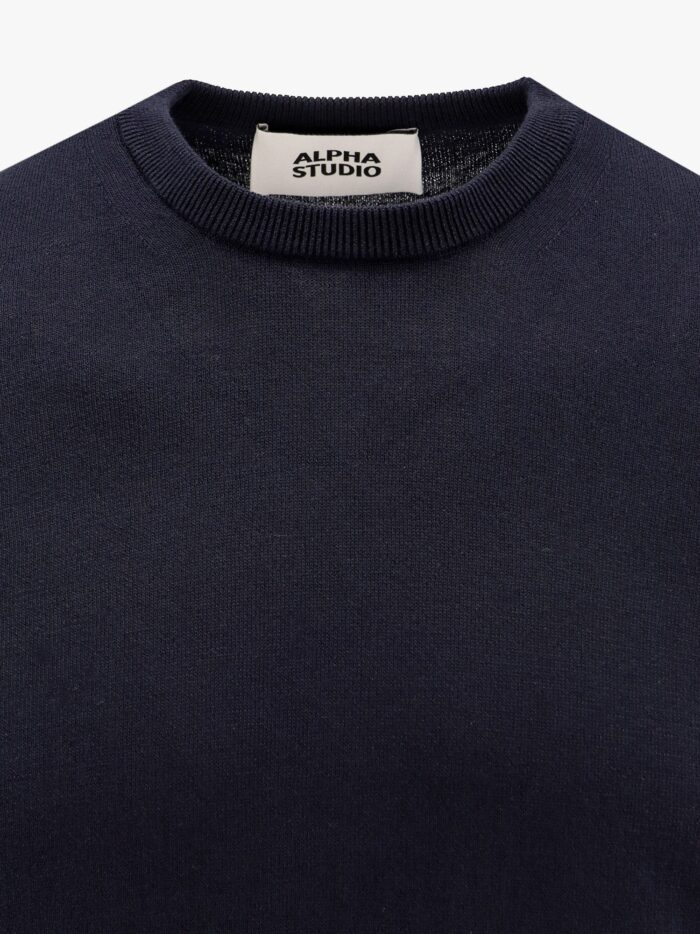ALPHA-STUDIO Cotton Crepe T-shirt