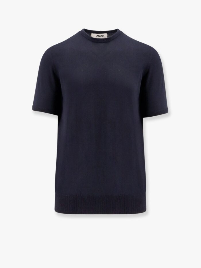 ALPHA-STUDIO Cotton Crepe T-shirt