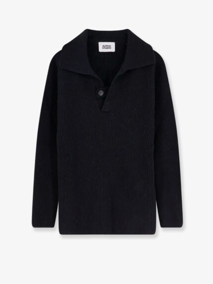 ALPHA-STUDIO Wool Polo Sweater