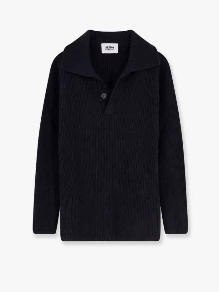 ALPHA-STUDIO Wool Polo Sweater