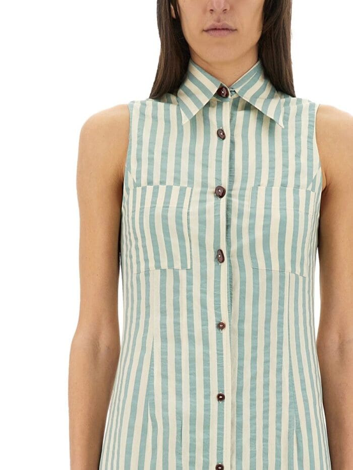 ALYSI "COLORFUL STRIPES" CHEMISIER DRESS