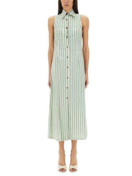 ALYSI "COLORFUL STRIPES" CHEMISIER DRESS