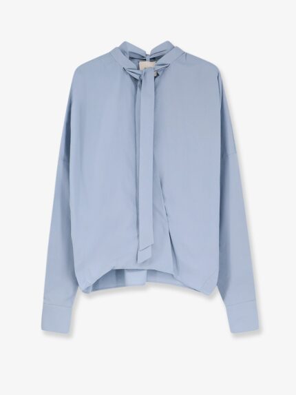 ALYSI Cotton Shirt With Bow