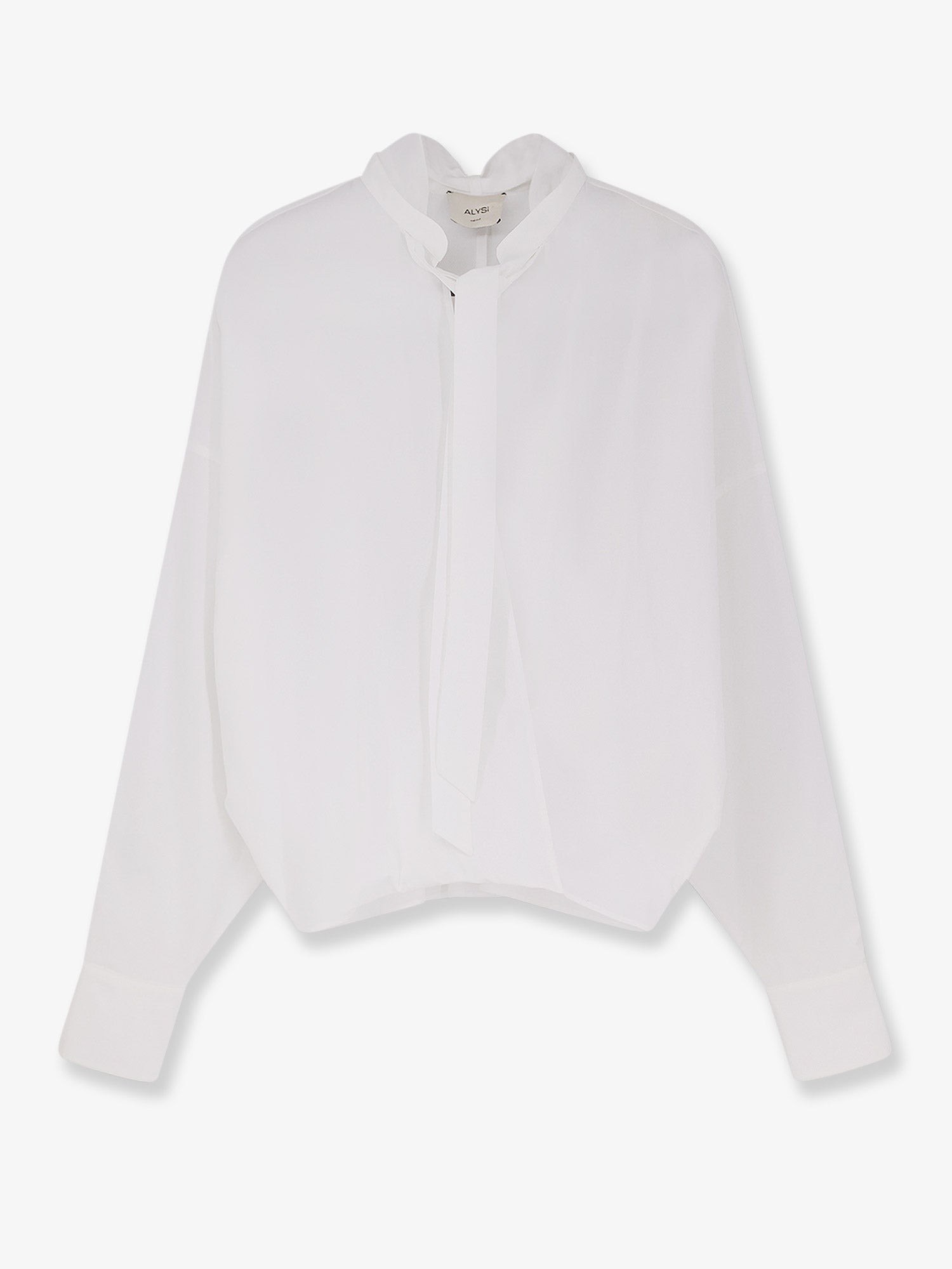 ALYSI Cotton Shirt With Bow