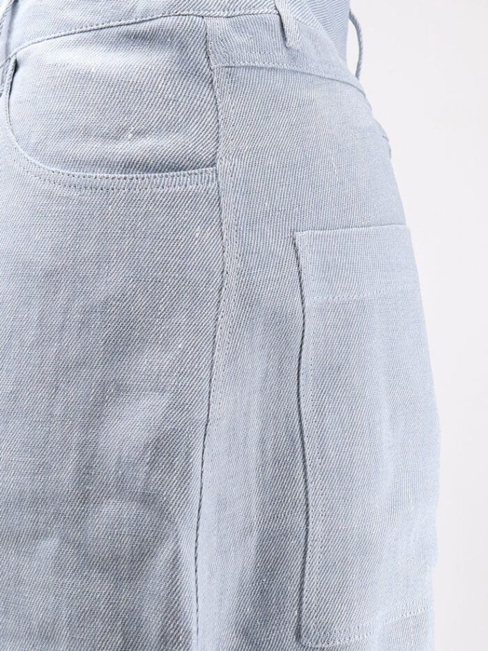 ALYSI Délavé Linen Bermuda Shorts