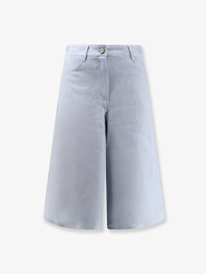 ALYSI Délavé Linen Bermuda Shorts