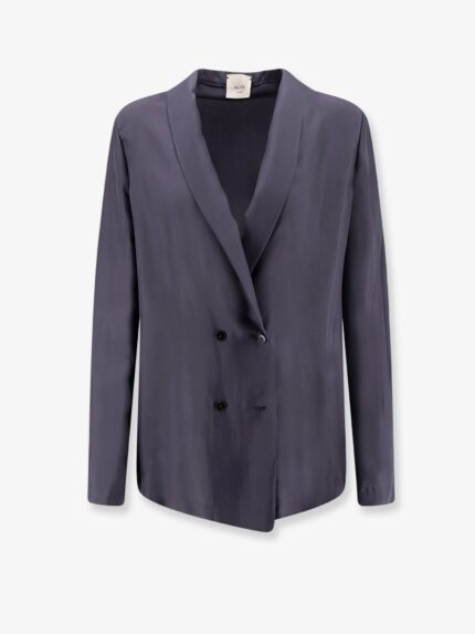 ALYSI Double-breasted Silk Blazer