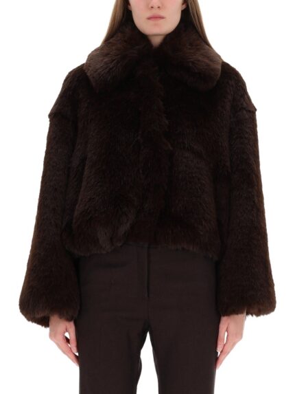 ALYSI ECO FUR BOMBER JACKET