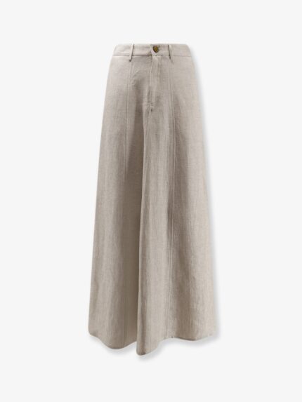 ALYSI Flared Linen Skirt