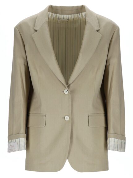 ALYSI LINEN BLEND BLAZER