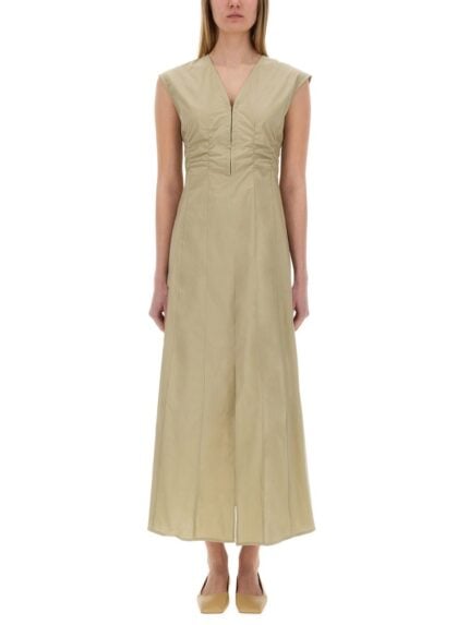 ALYSI LONG POPLIN DRESS