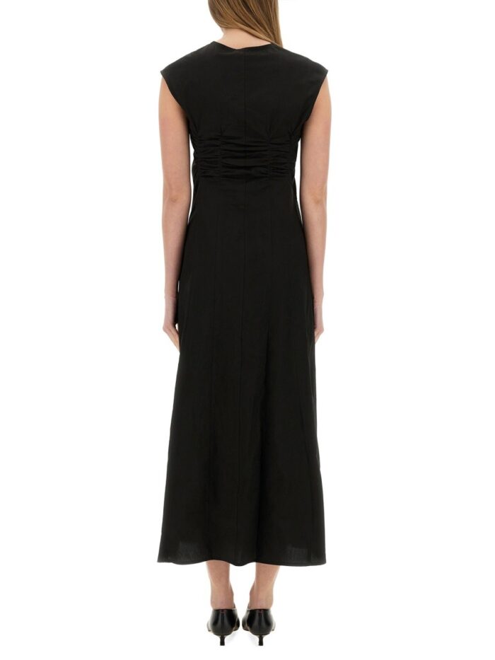 ALYSI LONG POPLIN DRESS