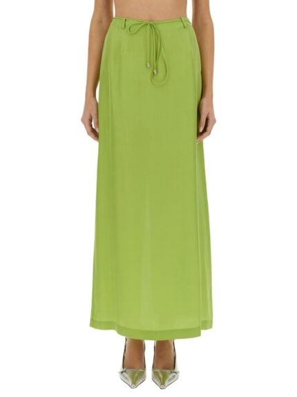 ALYSI LONG SILK SKIRT