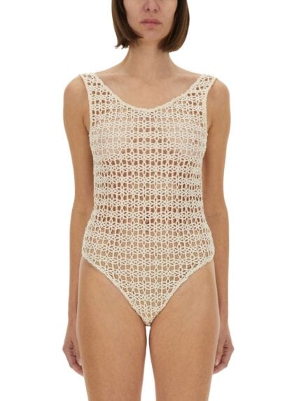 ALYSI MACRAMÉ BODYSUIT