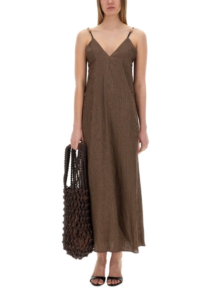ALYSI "MICRO STRIPES" DRESS