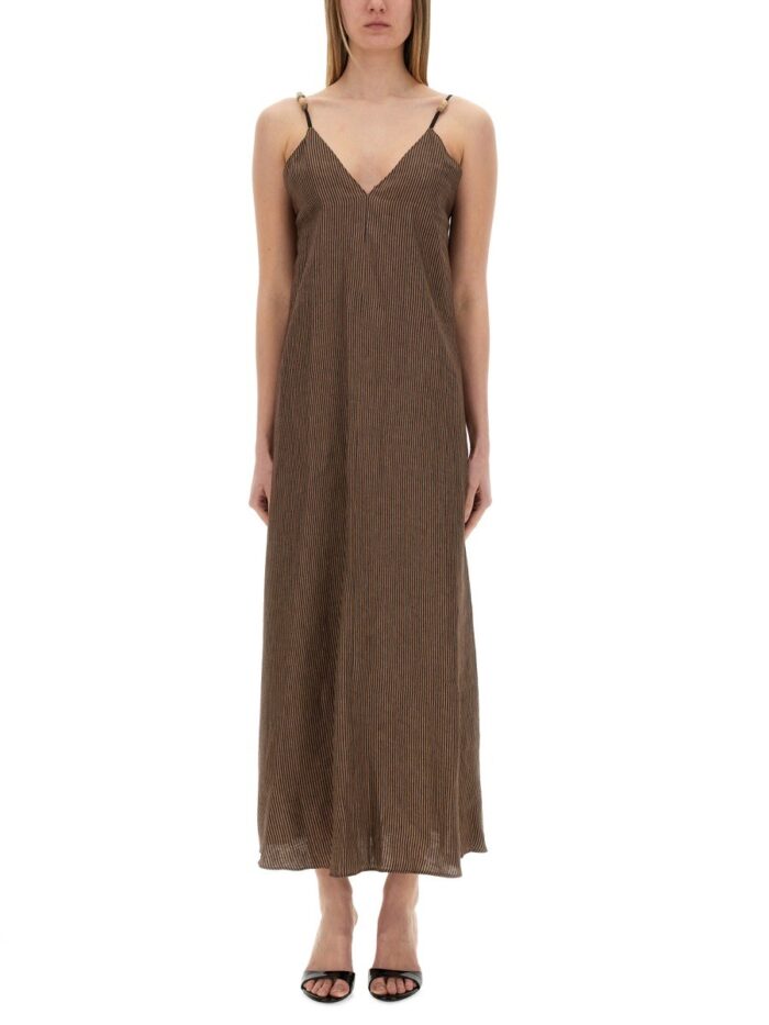 ALYSI "MICRO STRIPES" DRESS