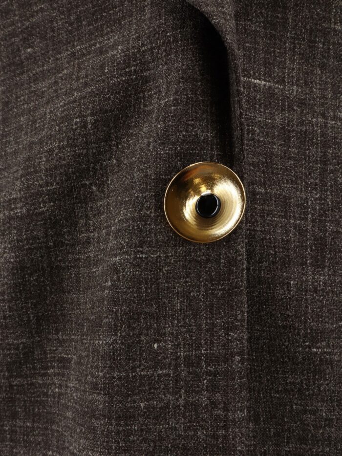 ALYSI Oversize Wool And Linen Blend Blazer