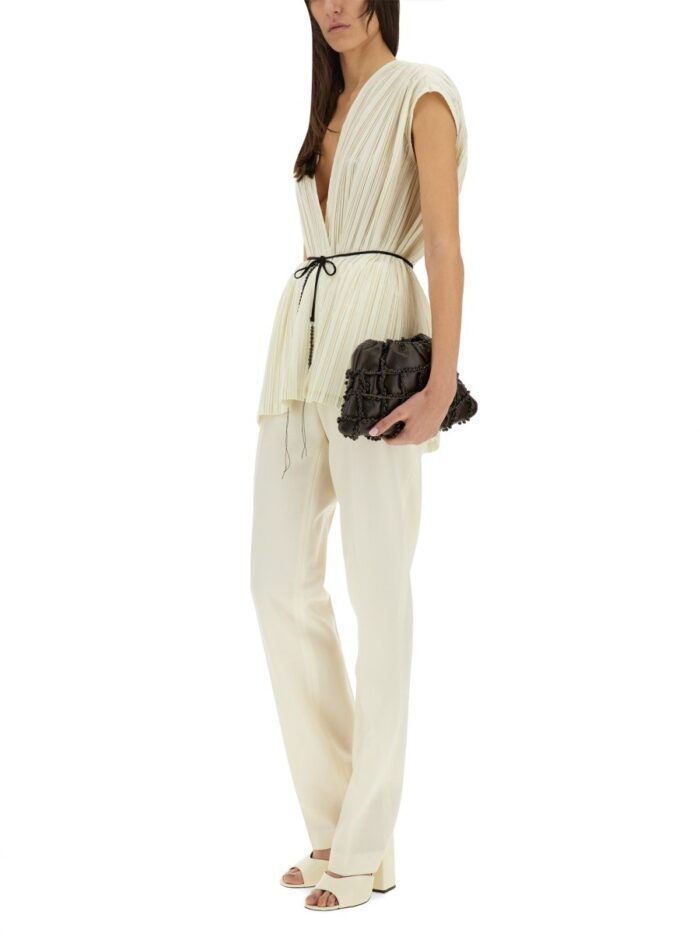 ALYSI PLEATED KIMONO TOP