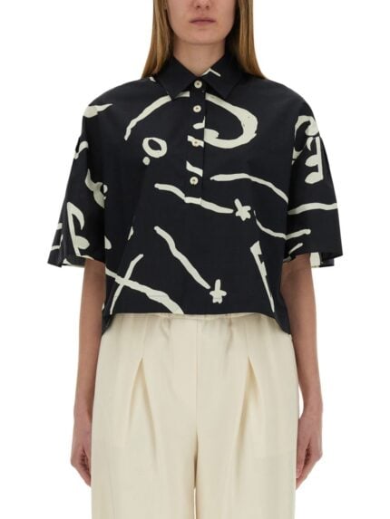 ALYSI POLO SHIRT "PRINTED ORCHESTRA"