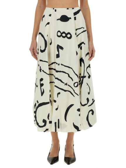 ALYSI PRINTED SKIRT