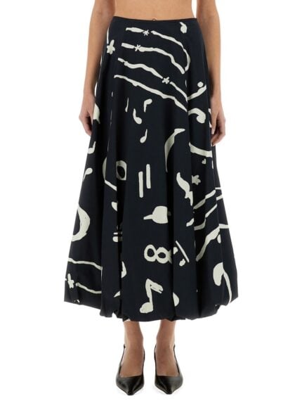ALYSI PRINTED SKIRT