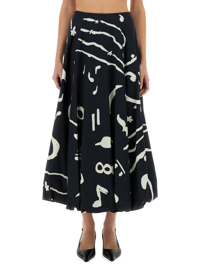 ALYSI PRINTED SKIRT