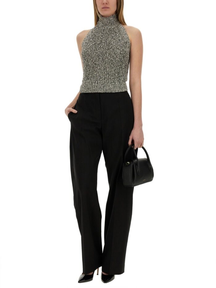 ALYSI SEQUINED TRICOT TOP