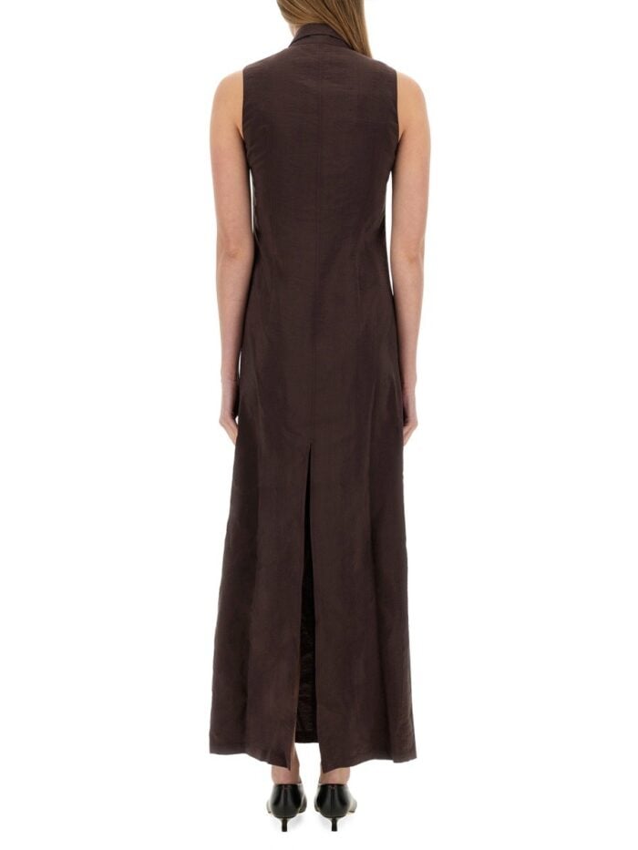 ALYSI SILK CANVAS CHEMISIER DRESS