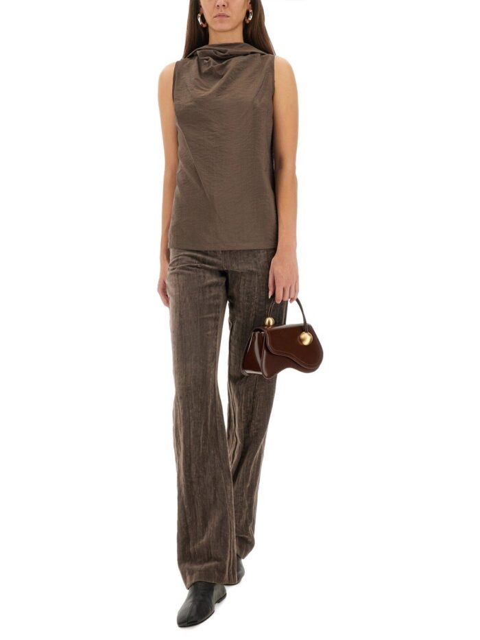 ALYSI SILK CANVAS TOP