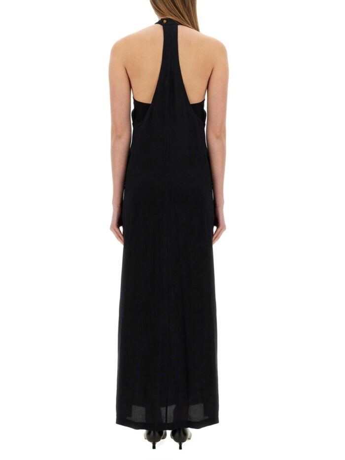 ALYSI SILK LONG DRESS