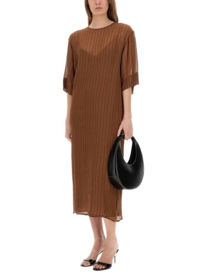 ALYSI SILK MIDI DRESS