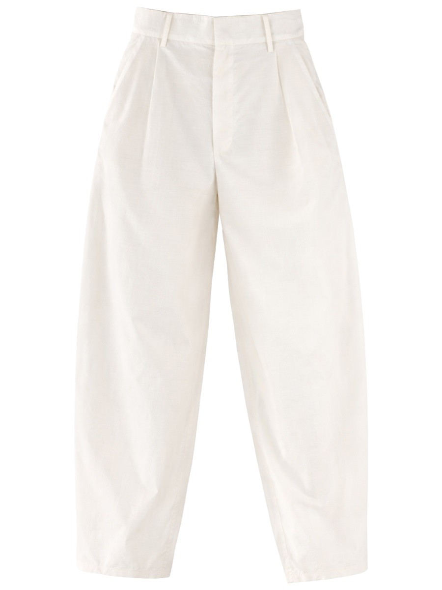 ALYSI SILK TAILORED PANTS