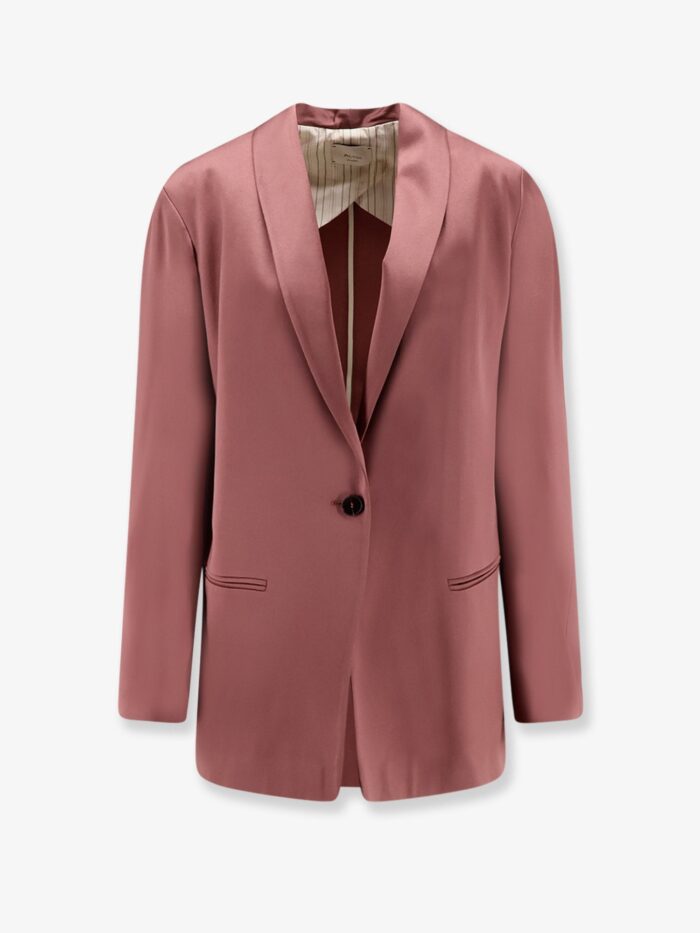 ALYSI Single-breasted Satin Blazer