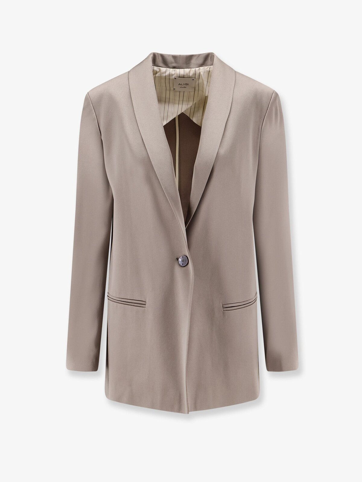 ALYSI Single-breasted Satin Blazer