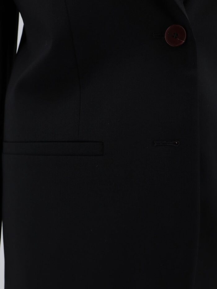 ALYSI Single-breasted Stretch Virgin Wool Blazer