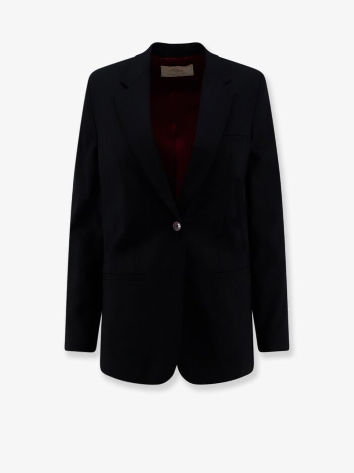 alysi single breasted stretch virgin wool blazer ALYSI Single-breasted Stretch Virgin Wool Blazer