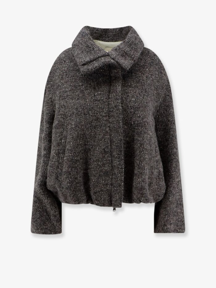 alysi virgin wool, cotton and alpaca jacket ALYSI Virgin Wool, Cotton And Alpaca Jacket
