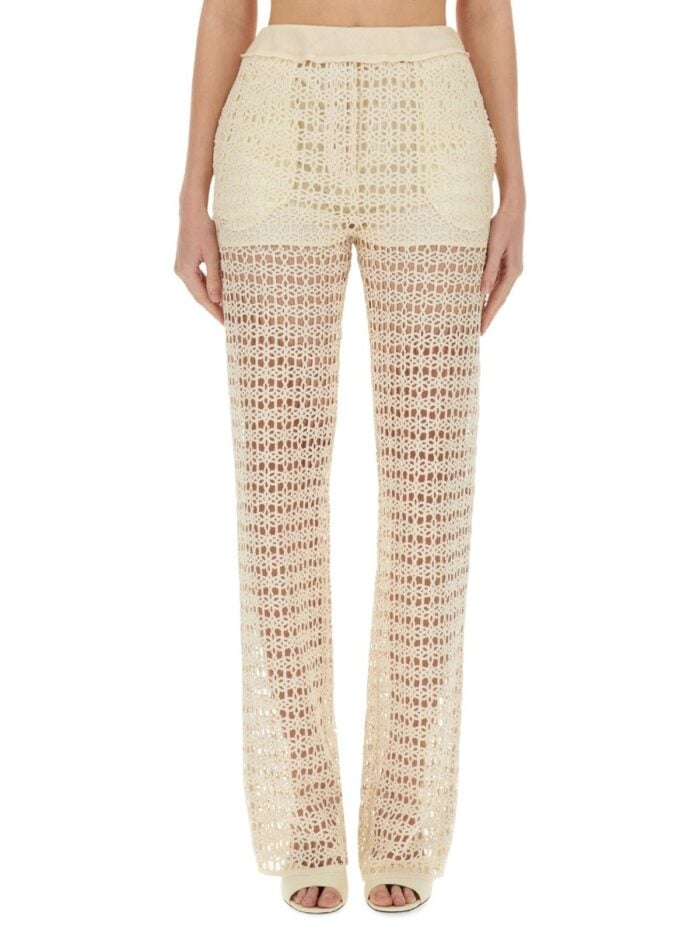 ALYSI WIDE MACRAMÉ PANTS