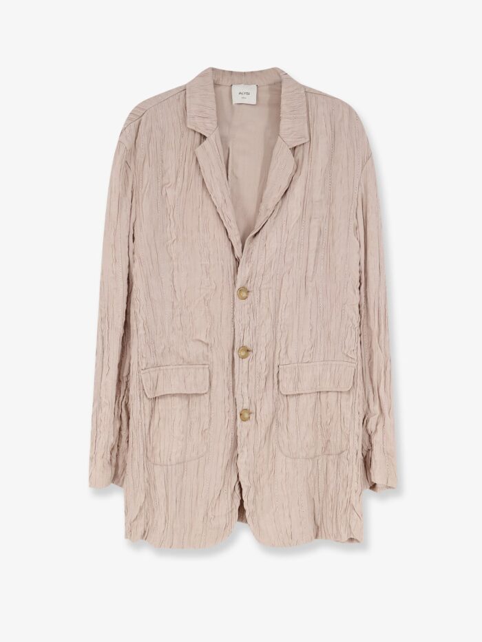 ALYSI Wrinkled Viscose Blazer