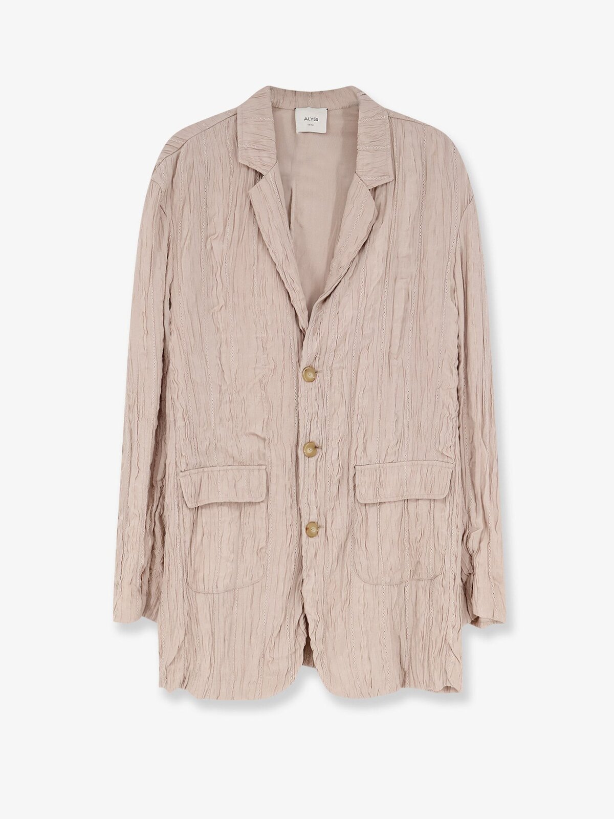 ALYSI Wrinkled Viscose Blazer