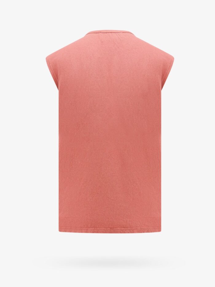 AMARANTO Cotton And Linen Top With Logoed Label