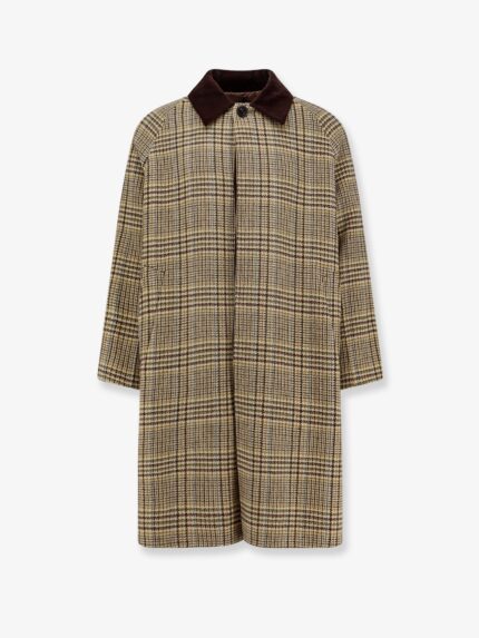 AMARANTO Madras Coat With Padding