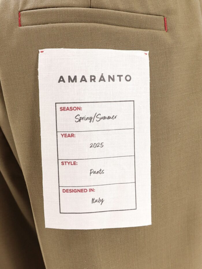 AMARANTO Wool Blend Trouser