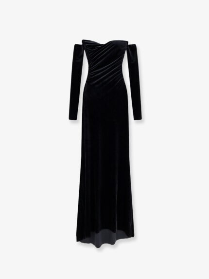AMAZUÃŒN Julien Velvet Long Dress