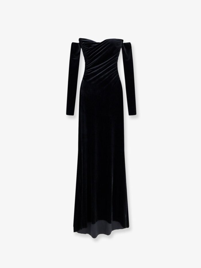 amazuÌn julien velvet long dress AMAZUÌN Julien Velvet Long Dress